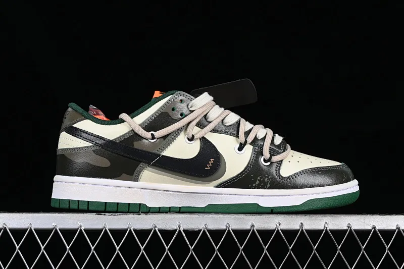 All Categories Nk SB Dunk Series Nk SB Dunk Low Low-top sneakers Nk Dunk Low Panda Prank Jungle Crossing Wilderness Ore Morandi Army Green Retro SB Strap Low-top Casual Shoes DD1391-300